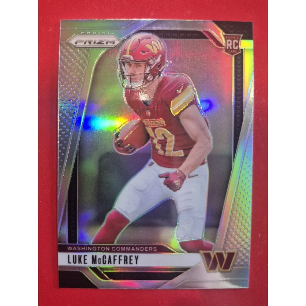 2024 Panini Prizm Luke McCaffrey #367 Silver Prizm Rookie Washington Commanders
